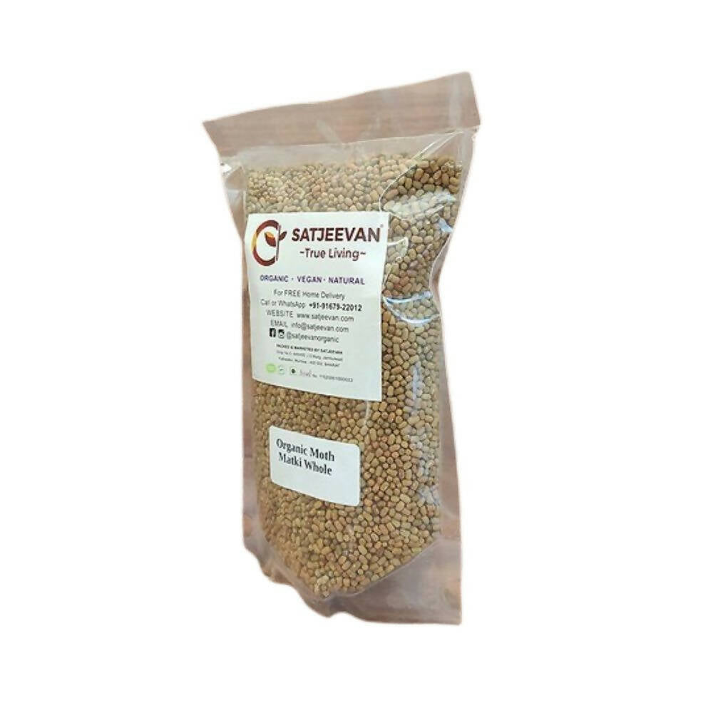 Buy Satjeevan Organic Moth Matki Whole from DrMediCart, Ship from India to USA