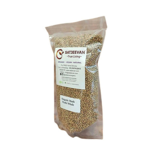 Buy Satjeevan Organic Moth Matki Whole from DrMediCart, Ship from India to USA