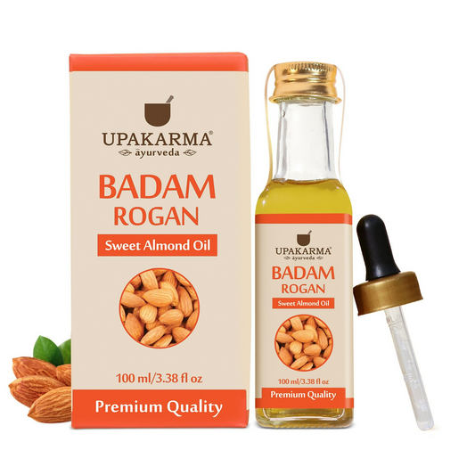 Upakarma Ayurveda Body Skin & Hair Oil Badam Rogan Sweet Almond Oil