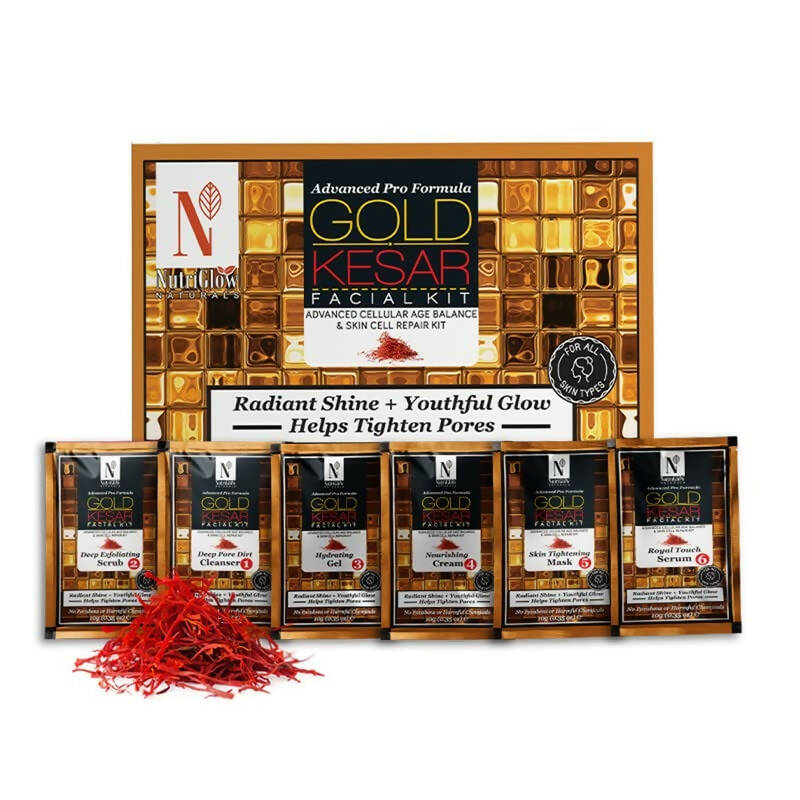 Buy NutriGlow NATURAL'S Advanced Pro Formula Gold Kesar Facial Kit from DrMediCart, Ship from India to USA