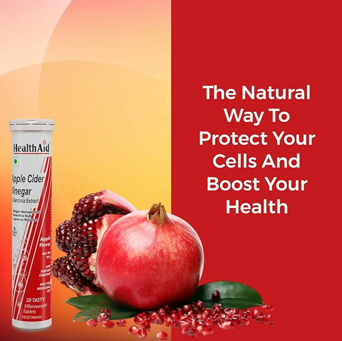 HealthAid Apple Cider Vinegar & Garcinia Extract Effervescent Tablets