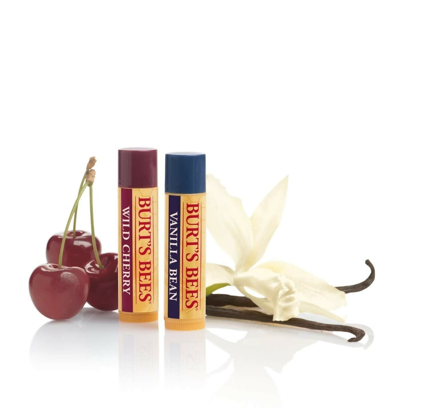 Burt's Bees Natural Moisturizing Lip Balms (Wild Cherry & Vanilla Bean)