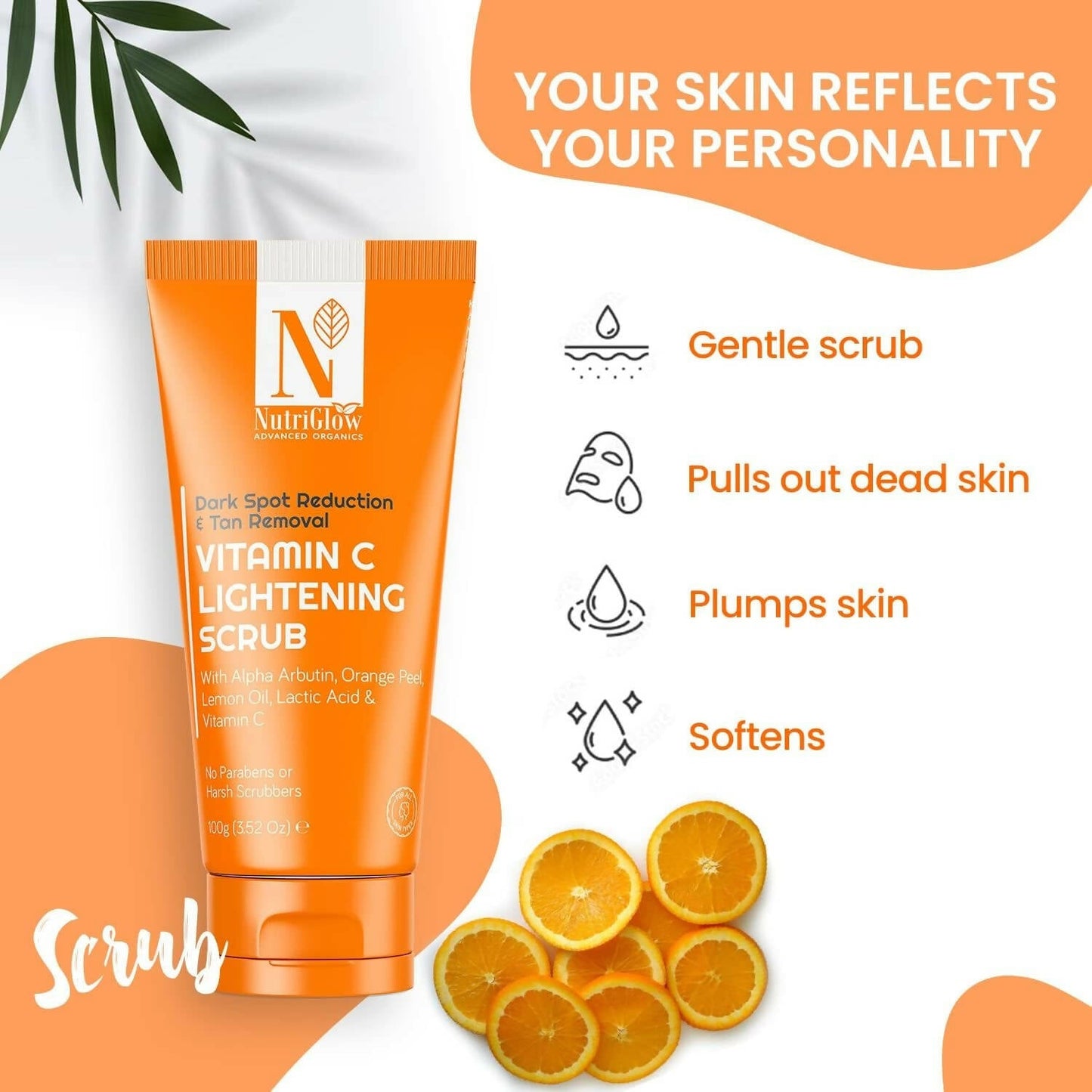 Nutriglow Advanced Organics Vitamin C Lightening Scrub