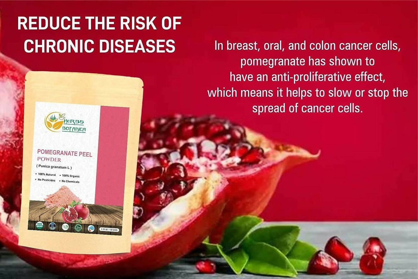 Herbs Botanica Pomegranate Peel Powder - DrMediCart