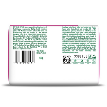 Dettol Skincare Moisturizing Beauty Bathing Soap Bar With Argan Oil