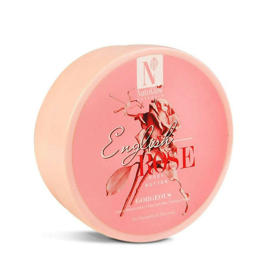 NutriGlow NATURAL'S English Rose Body Butter Cream