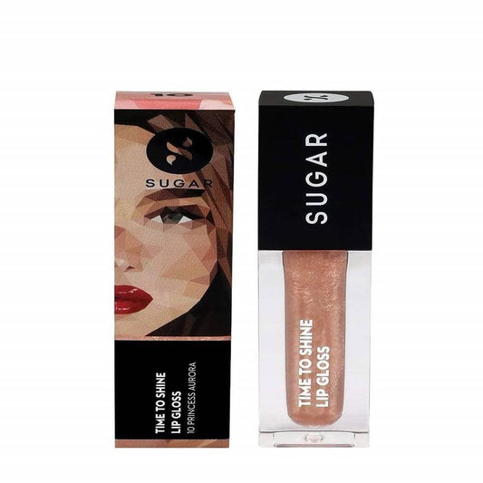 Buy Sugar Time To Shine Lip Gloss - Princess Aurora (Golden beige with shimmer) from DrMediCart, Ship from India to USA