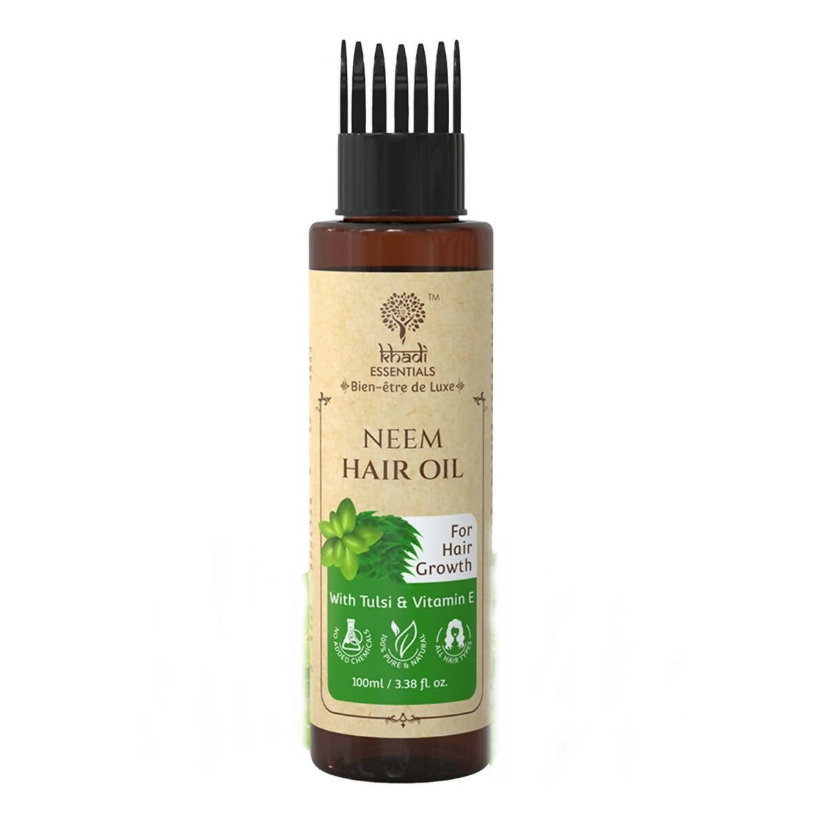 Khadi Essentials Neem Hair Oil with Tulsi & Vitamin E