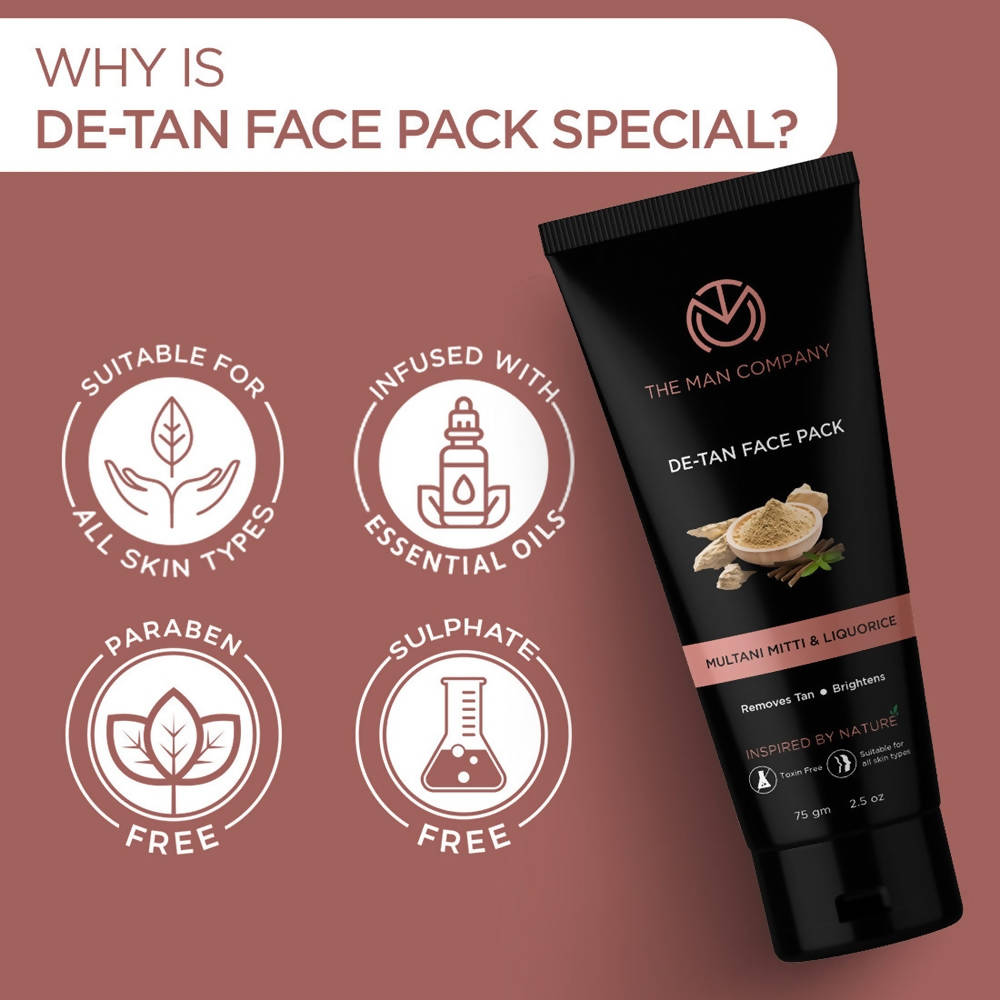 The Man Company De-Tan Face Pack - Drmedicart