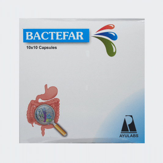 Buy Ayulabs Ayurveda Bactefar Capsules from DrMediCart, Ship from India to USA