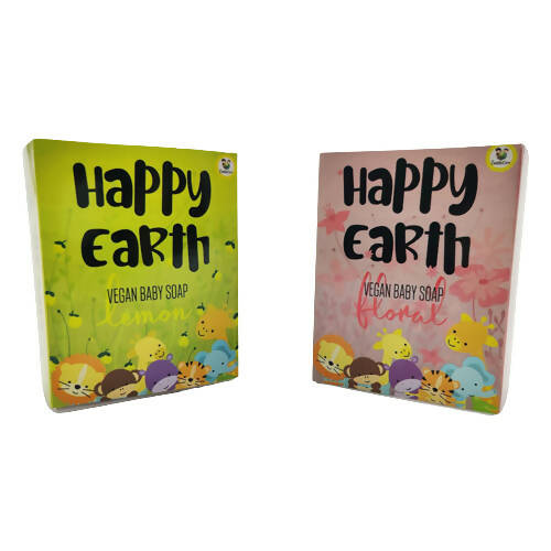 Buy Cuddle Care Happy Earth Vegan Baby Soap for Infants- Pink & Yellow from DrMediCart, Ship from India to USA