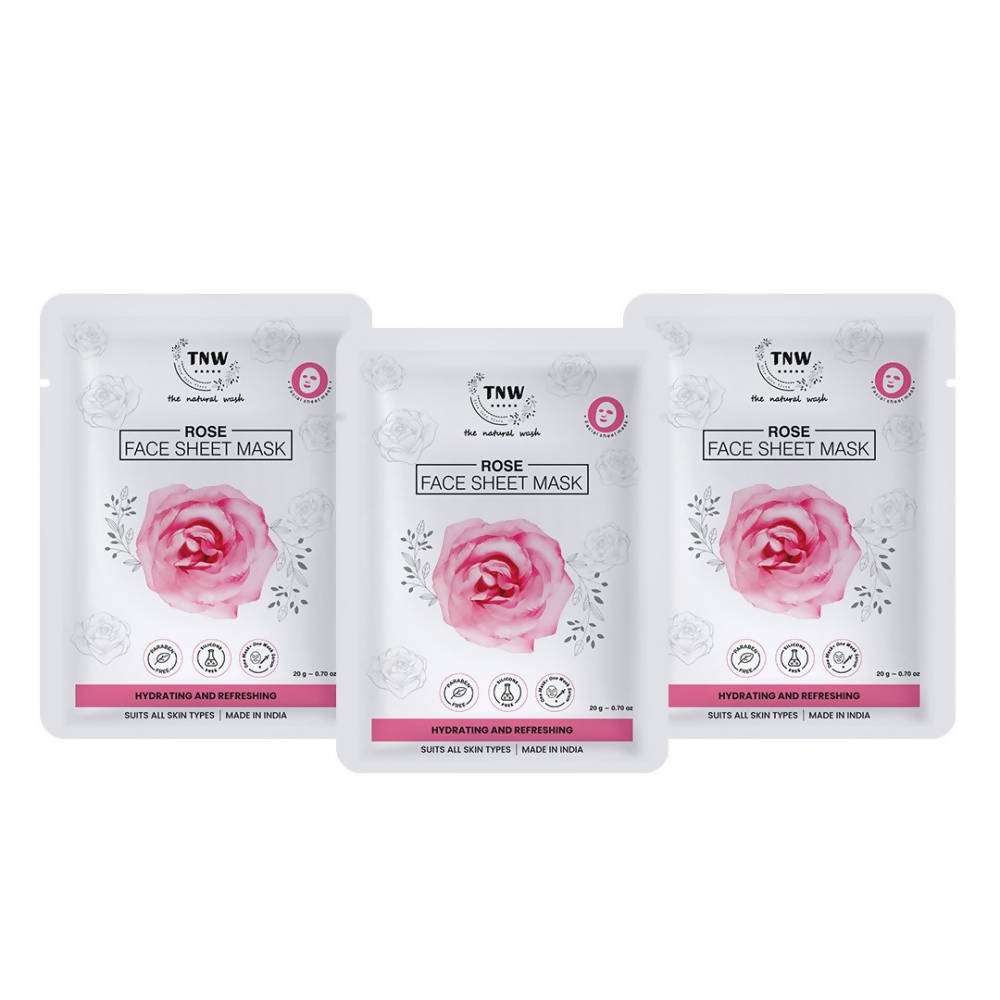 The Natural Wash Rose Face Sheet Mask