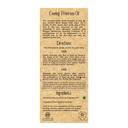 Herbal Me Cold Pressed Evening Primrose Hair Oil
