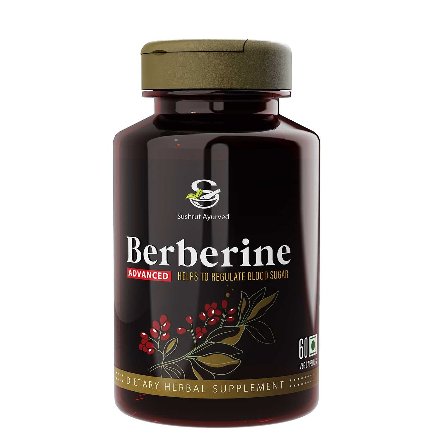 Sushrut Ayurved Good Health Berberine Veg Capsules