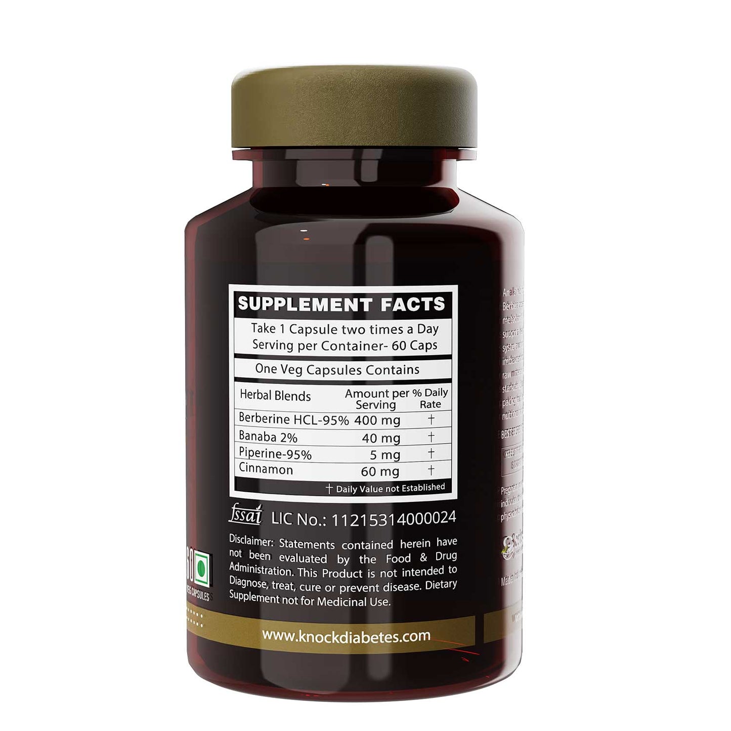 Sushrut Ayurved Good Health Berberine Veg Capsules