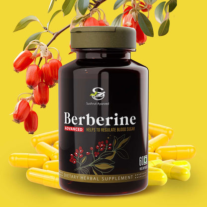 Sushrut Ayurved Good Health Berberine Veg Capsules
