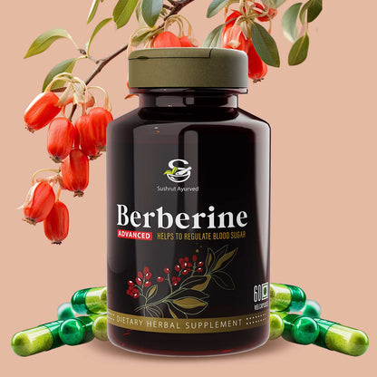 Sushrut Ayurved Good Health Berberine Veg Capsules