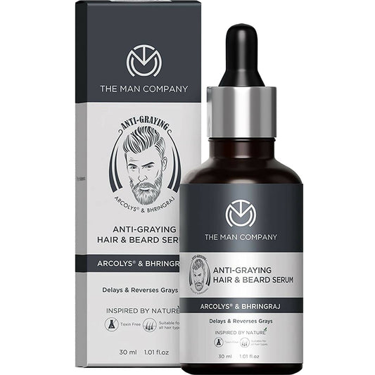 Buy The Man Company Anti-Graying Hair and Beard Serum from DrMediCart, Ship from India to USA