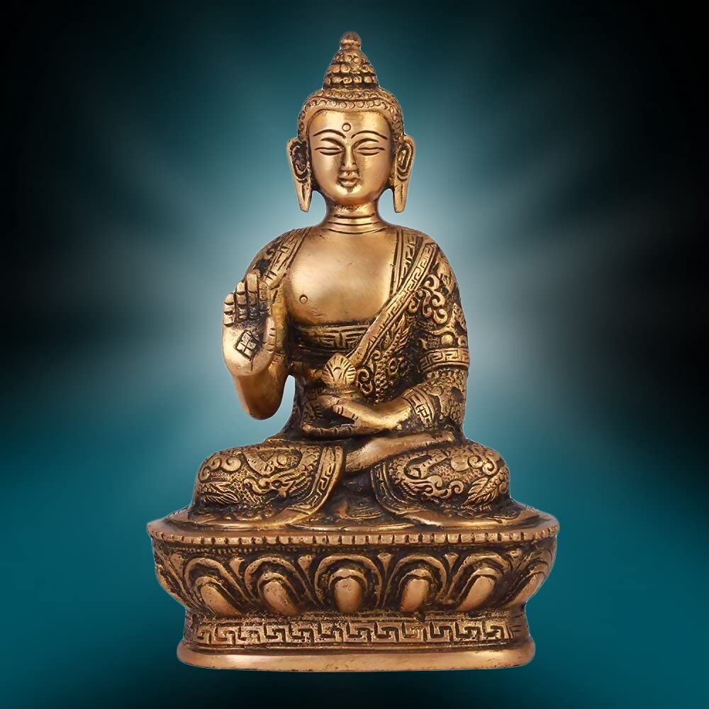 Buy Artvarko Brass Buddha Idol