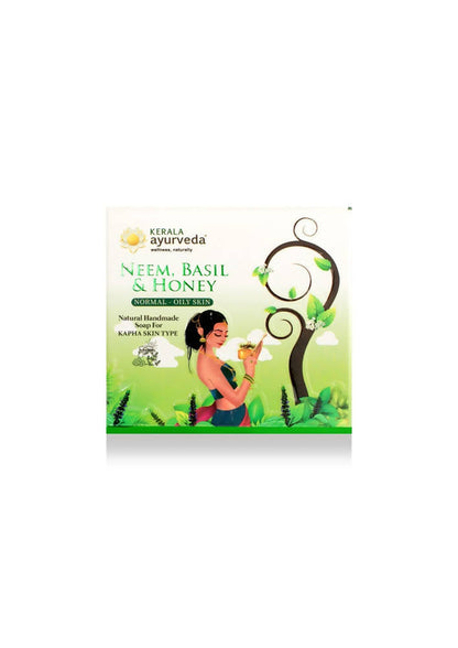 Kerala Ayurveda Natural Handmade Neem, Basil & Honey Soap