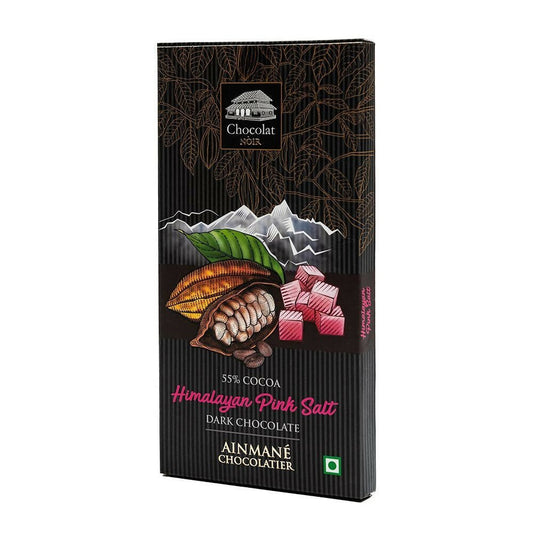 Buy Ainmane Himalayan Pink Salt Dark Chocolate 55% Cocoa from DrMediCart