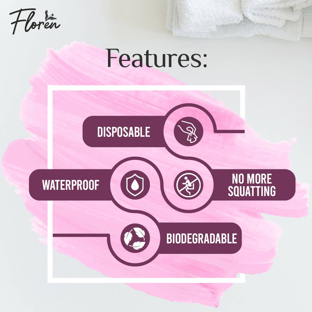 Floren Disposable Toilet Seat Covers