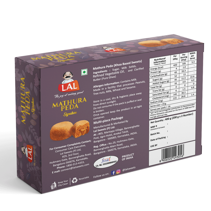 Lal Sweets Mathura Peda
