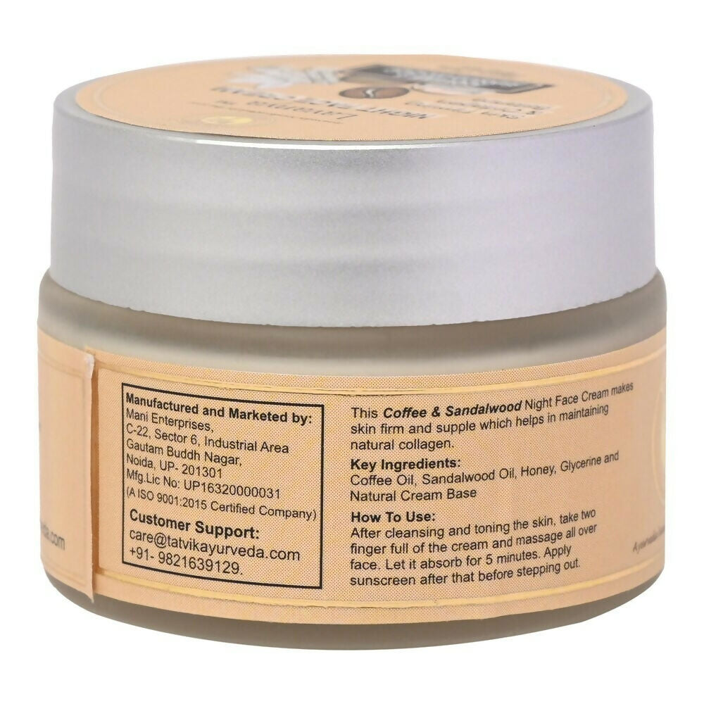 Tatvik Ayurveda Lavanya Night Face Cream (Coffee & Sandalwood)