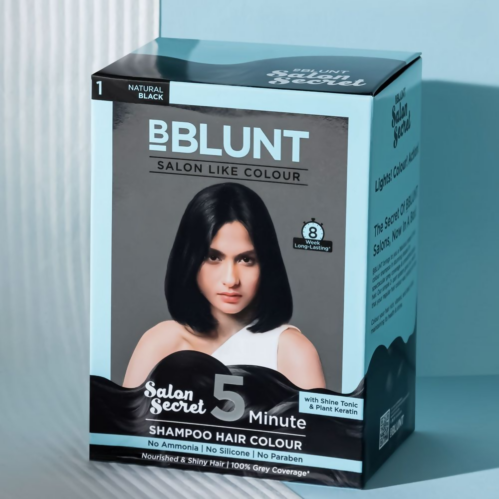 BBlunt Salon Secret 5 Minute Shampoo Hair Colour - Natural Black