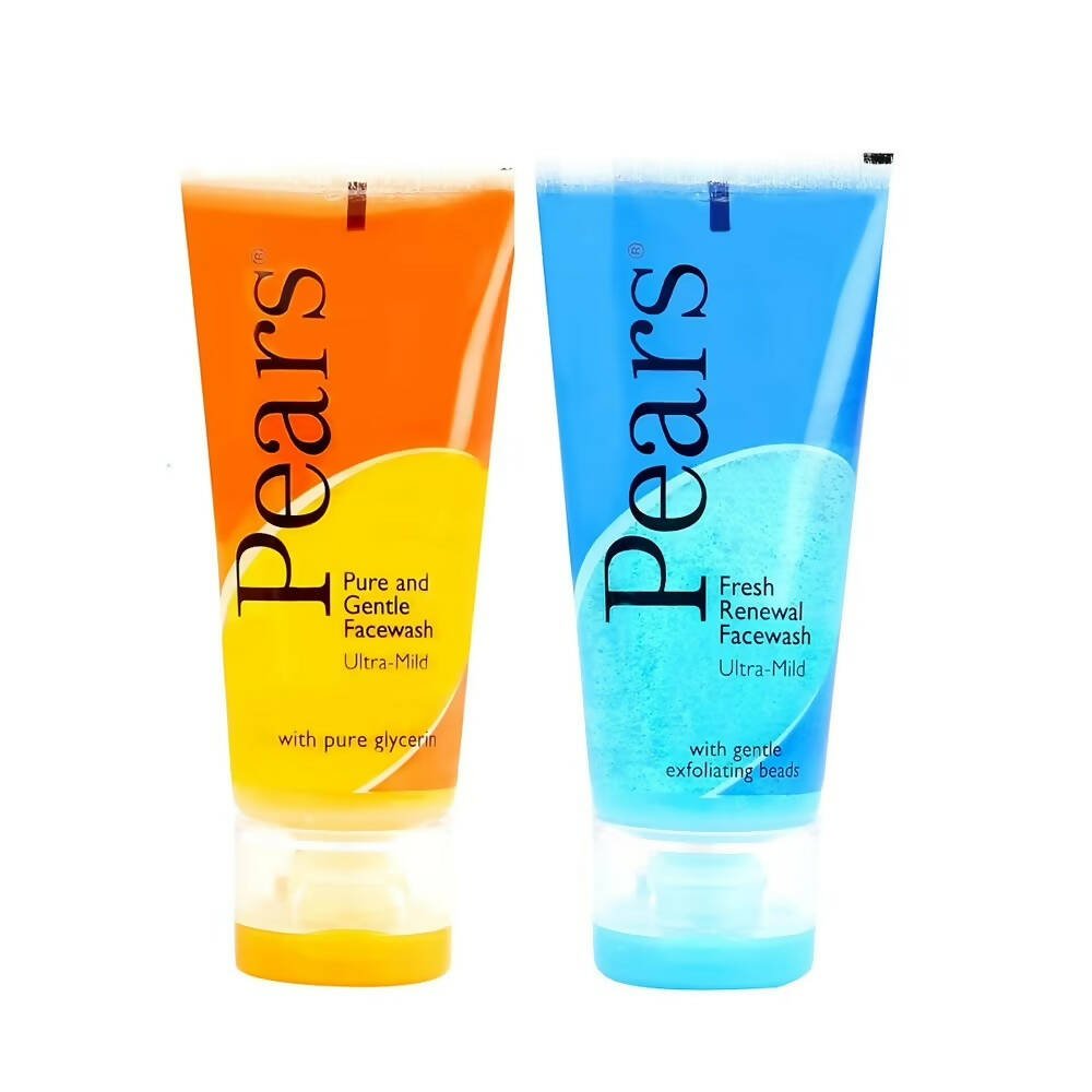 Pears Pure & Gentle Ultra Mild Facewash & Ultra Mild Fresh Renewal Facewash Combo