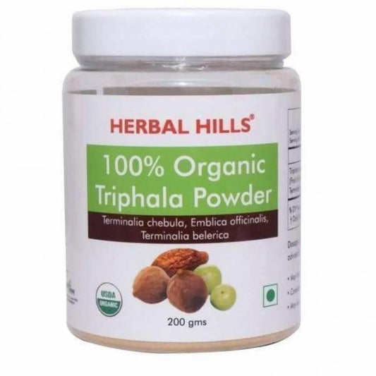 Buy Herbal Hills Ayurveda Organic Triphala Powder from DrMediCart, Ship from India to USA
