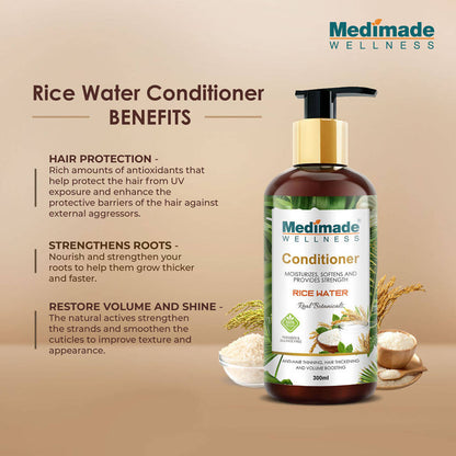 Medimade Wellness Rice Water Hair Conditioner - DrMediCart