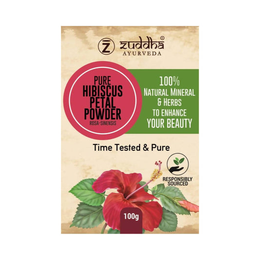 Zuddha Ayurveda Pure Hibiscus Petal Powder - DrMediCart