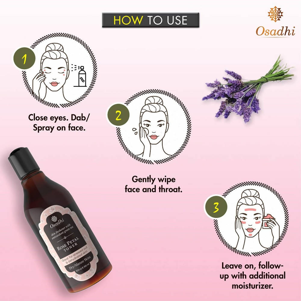 Osadhi Rose Petal Toner for Dry Skin
