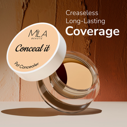 Mila Beaute Conceal It Pot Concealer Creamy Matte Finish with SPF 15 - Pure Beige