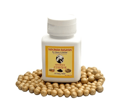 Buy Navjiwan Rasayan Tablet  -  Herbal Supplement for Strength & Stamina from DrMediCart, Ship from India to USA