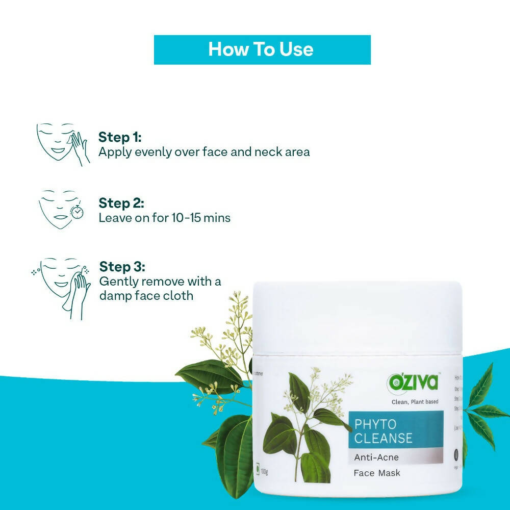 OZiva Phyto Cleanse Anti-Acne Face Mask