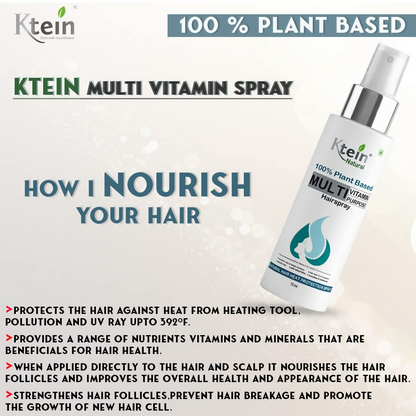 Ktein Natural 100% Plant Based Multi Vitamin Purpose with Deep Nourishment Hairspray For Hair