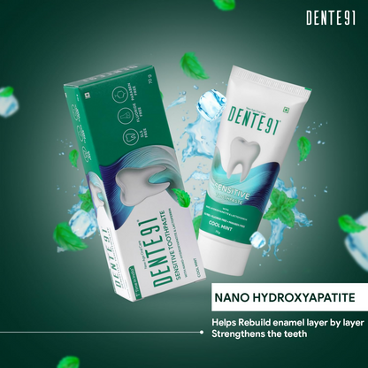 Dente91 Sensitive Toothpaste Reduces Hypersensitivity Strengthens Enamel Repairs Cavities