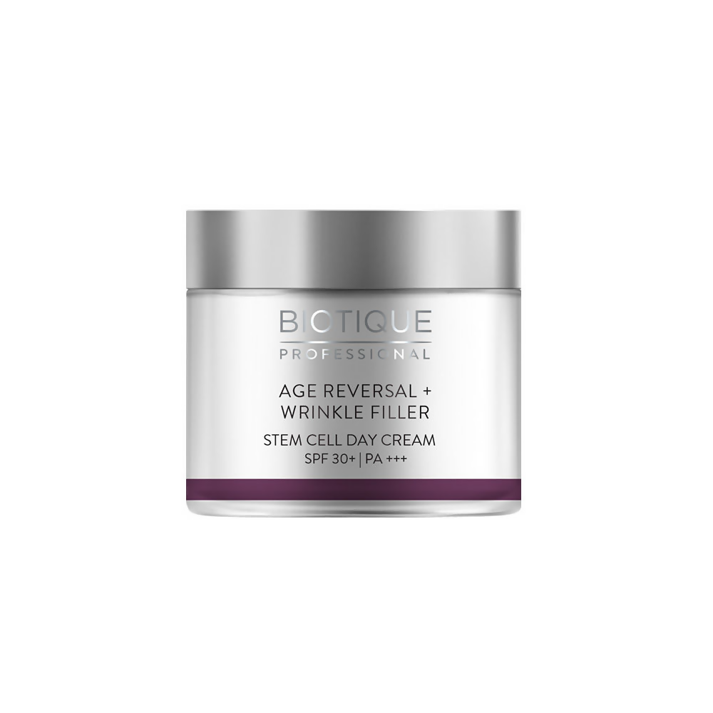 Biotique Professional Age Reversal + Wrinkle Filler Stem Cell Day Cream SPF 30