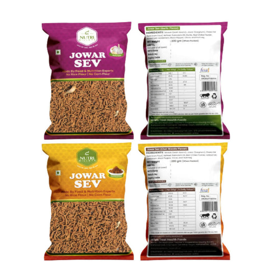 Buy NutriMillets Sev Combo - Red Masala Flavor + Garlic Flavor from DrMediCart, Ship from India to USA