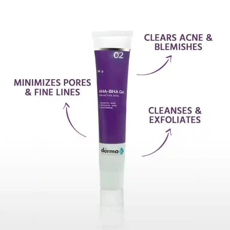 The Derma Co 5% AHA-BHA Gel for Active Acne - Drmedicart
