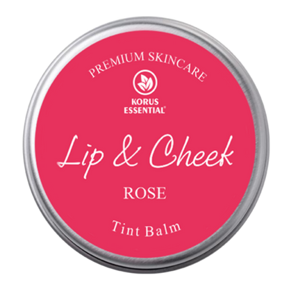 Korus Essential Rose Lip & Cheek Tint Balm