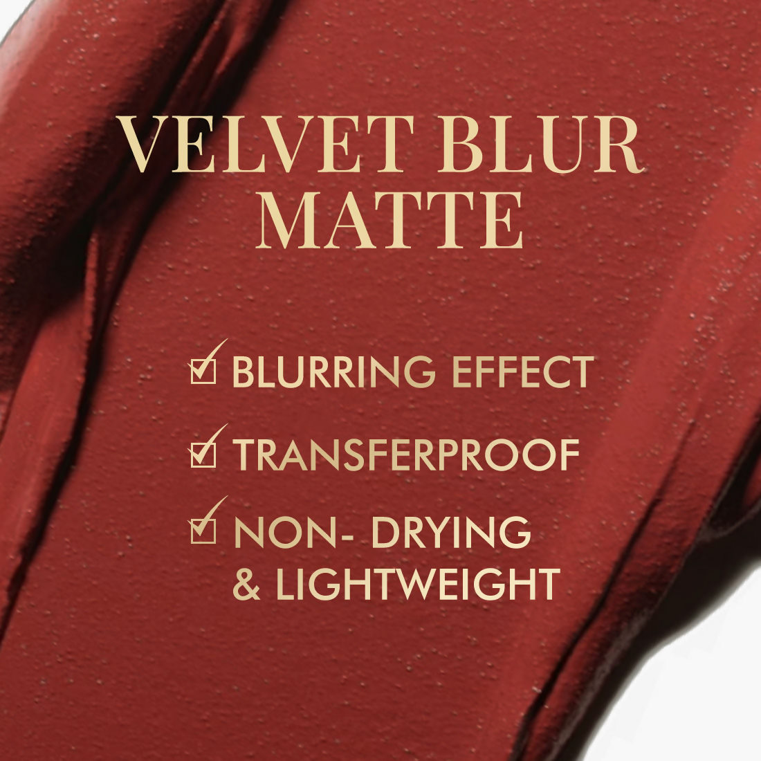 mCaffeine Shades Velvet Blur Matte Liquid Lipstick 12 Hrs Stay & Lightweight - Rosewood