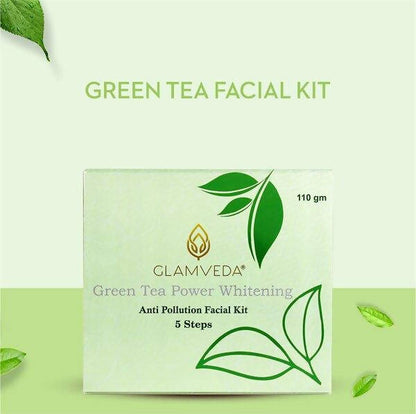 Glamveda Green Tea Facial Kit- Anti Pollution & Brightening