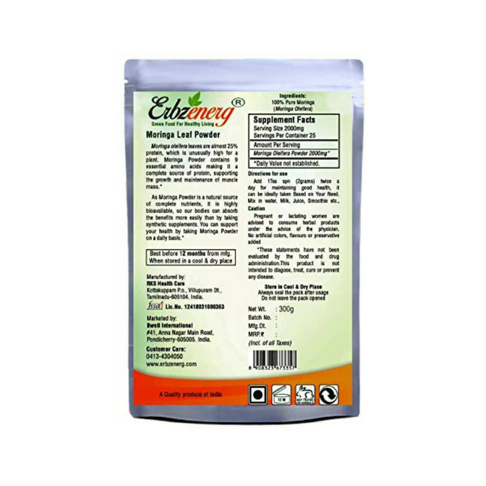 Erbzenerg Organic Moringa Leaf Powder