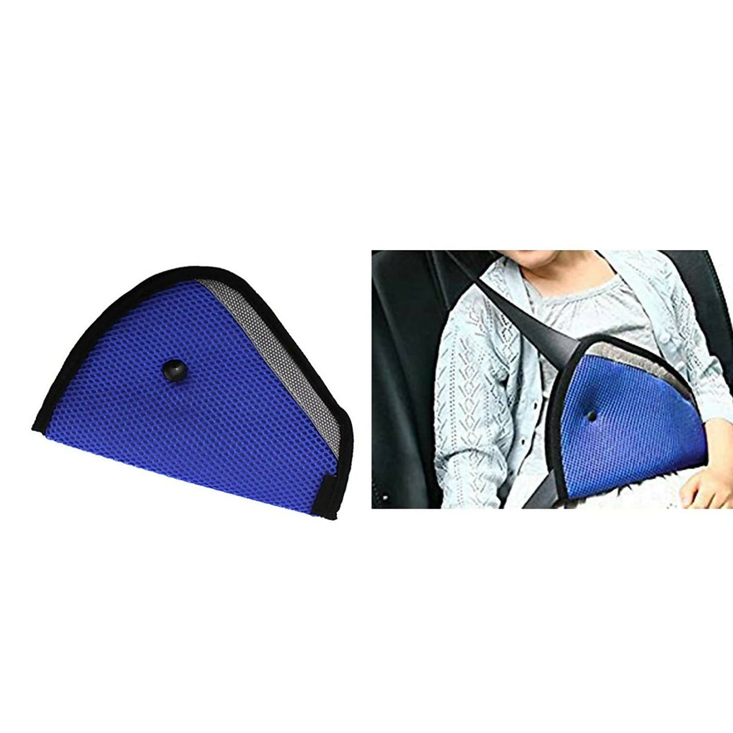 Safe-O-Kid Car Safety Essential, Seat Belt Holder/Shortener For Toddlers, Blue