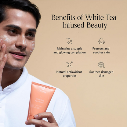 Oteria Premium Clear Skin Face Wash Infused With White Tea Extracts For Glowing And Brightening Skin
