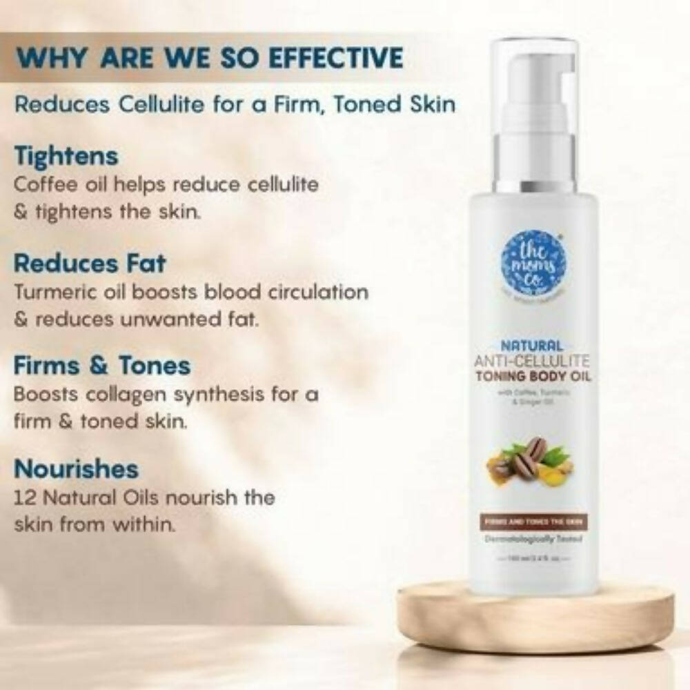 The Moms Co Natural Anti-Cellulite Toning Body Oil - Drmedicart