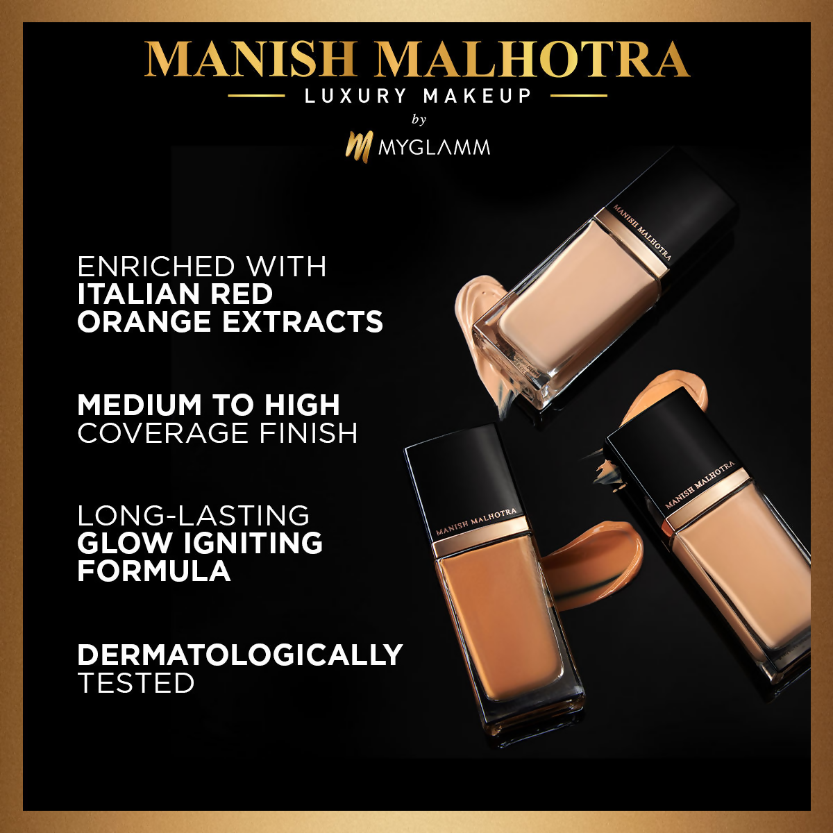 MyGlamm Manish Malhotra Beauty Skin Awakening Foundation - Cool Mocha